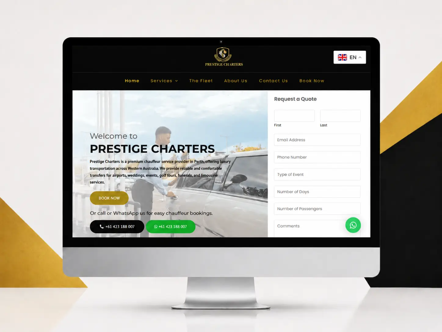 Prestige Charters Chauffeur Bookings